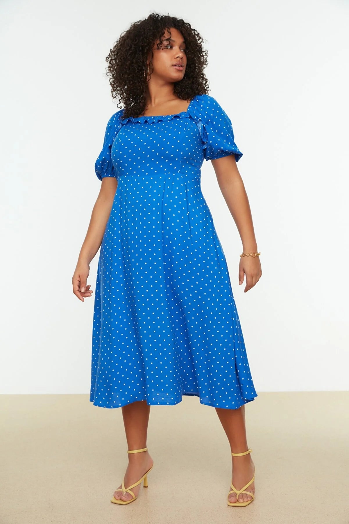 Plus Size Dress - Dark blue - A-line