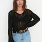 Sweater - Black - Regular fit