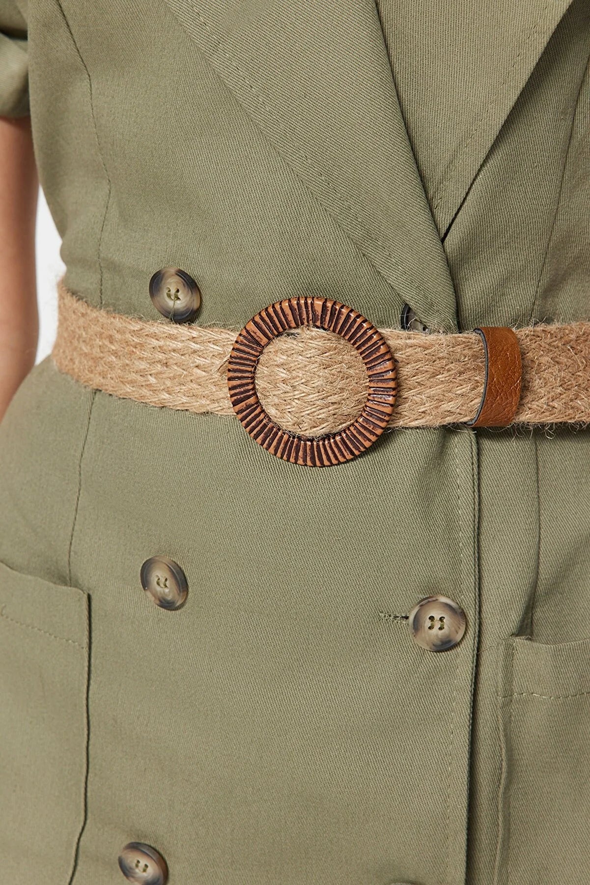 Dress - Khaki - Blazer dress