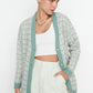 Cardigan - Green - Oversize