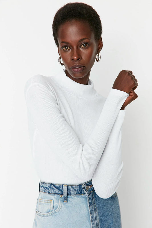 Blouse - White - Slim fit