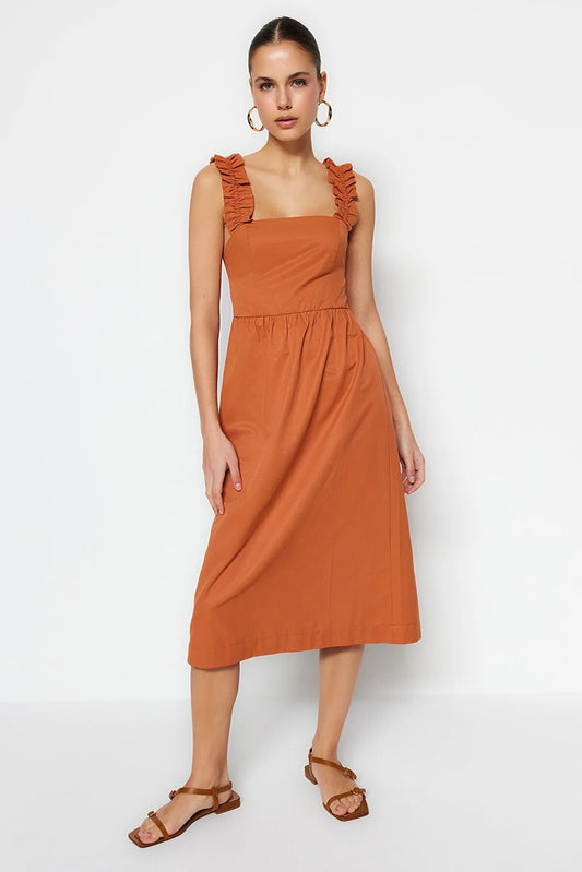 Dress - Brown - Skater