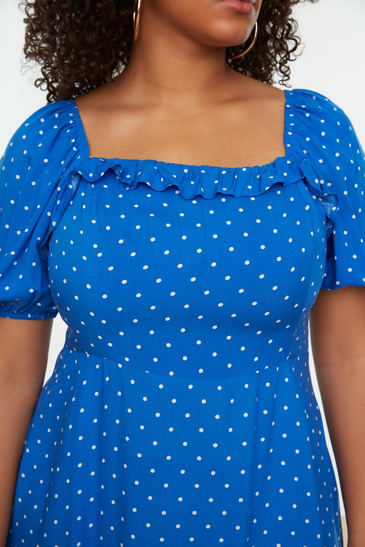 Plus Size Dress - Dark blue - A-line
