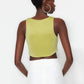 Crop Top - Green - Plain