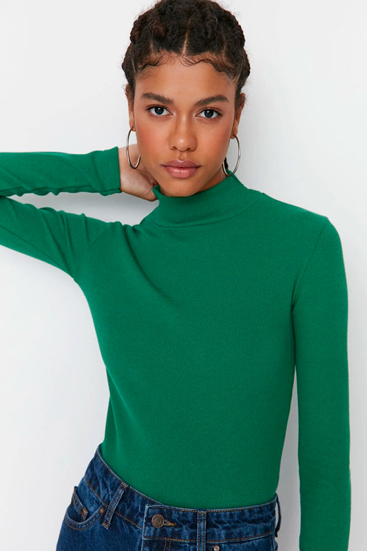Blouse - Green - Slim fit