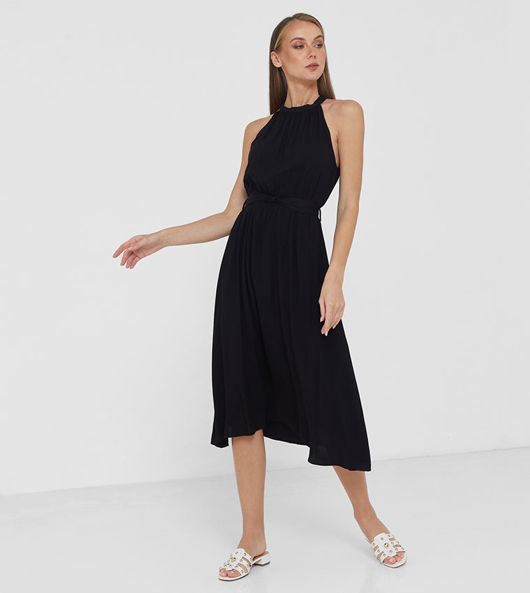 Black Belted Dress