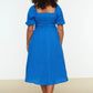 Plus Size Dress - Dark blue - A-line