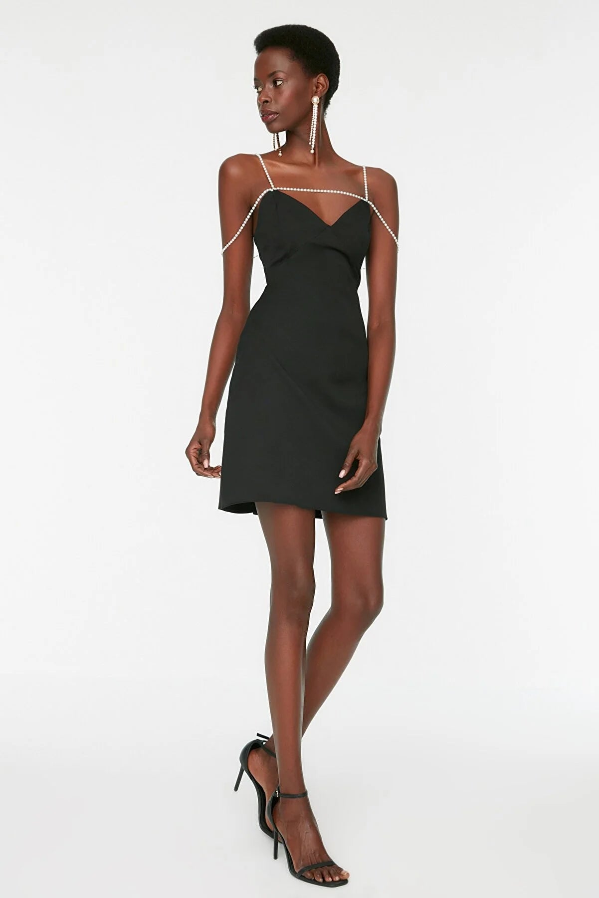 Black Strap Detailed Dress