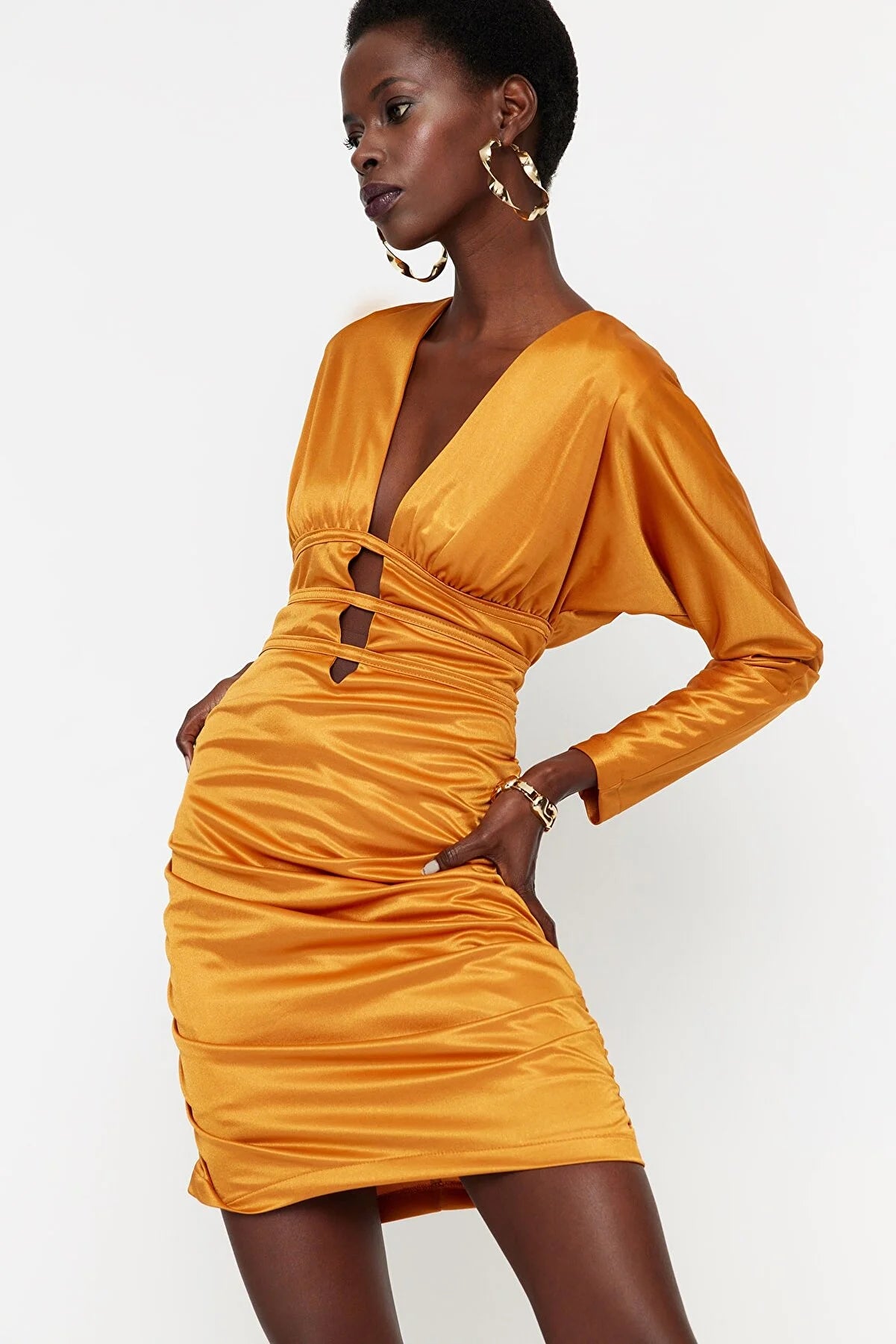 Tile Piping Detailed Dress