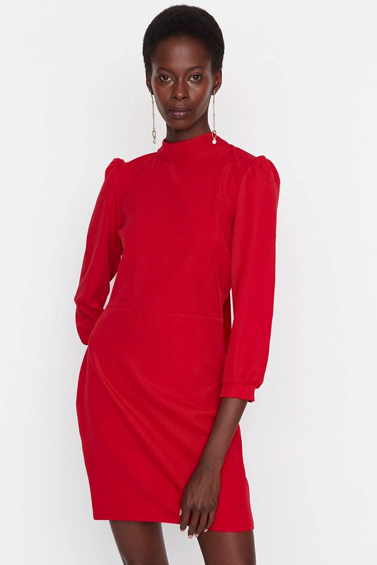 Red Halterneck Dress