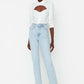 Light Blue High Waist Bootcut Jeans