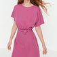 Purple Belted Dress