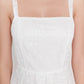 Ecru Strap Brode Dress