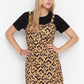 Camel Patterned Gilet Dress