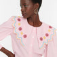 Pink Collar Detailed Shirt
