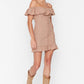 Camel Petite Frilly Dress