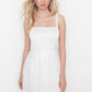 Ecru Strap Brode Dress