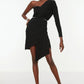 Black Draped Detailed Dress