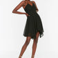 Black Strap Chiffon Dress