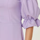 Lilac Poplin Detailed Dress