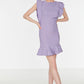 Lilac Ruffle Detailed Dress