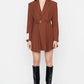 Sagaza Studio Brown Belt Detailed Dress