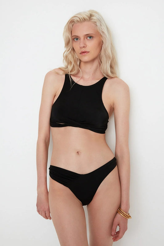Moeva Black Halter Neck Bikini Set