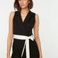 Black Belted Jumpsuit