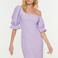 Lilac Poplin Detailed Dress