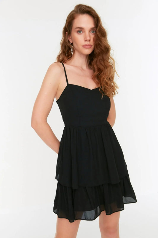 Black Ruffle Dress
