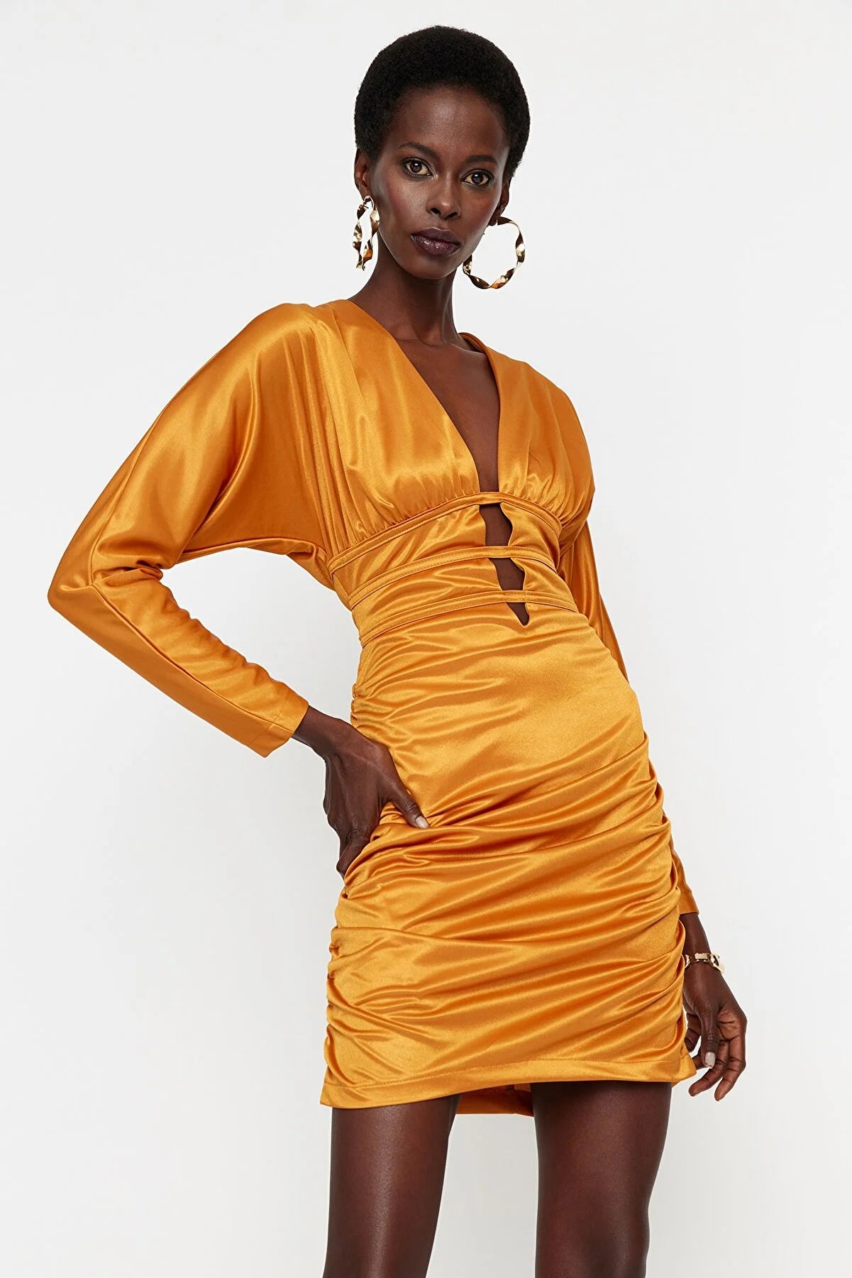 Tile Piping Detailed Dress