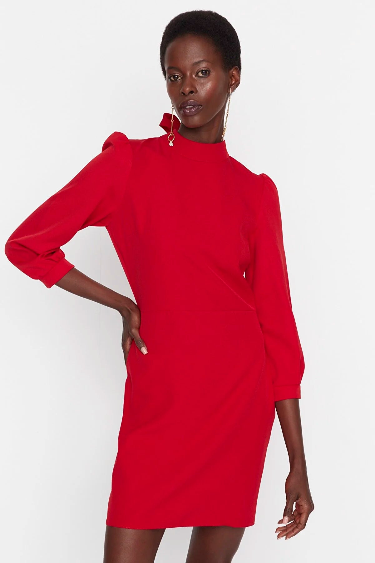 Red Halterneck Dress
