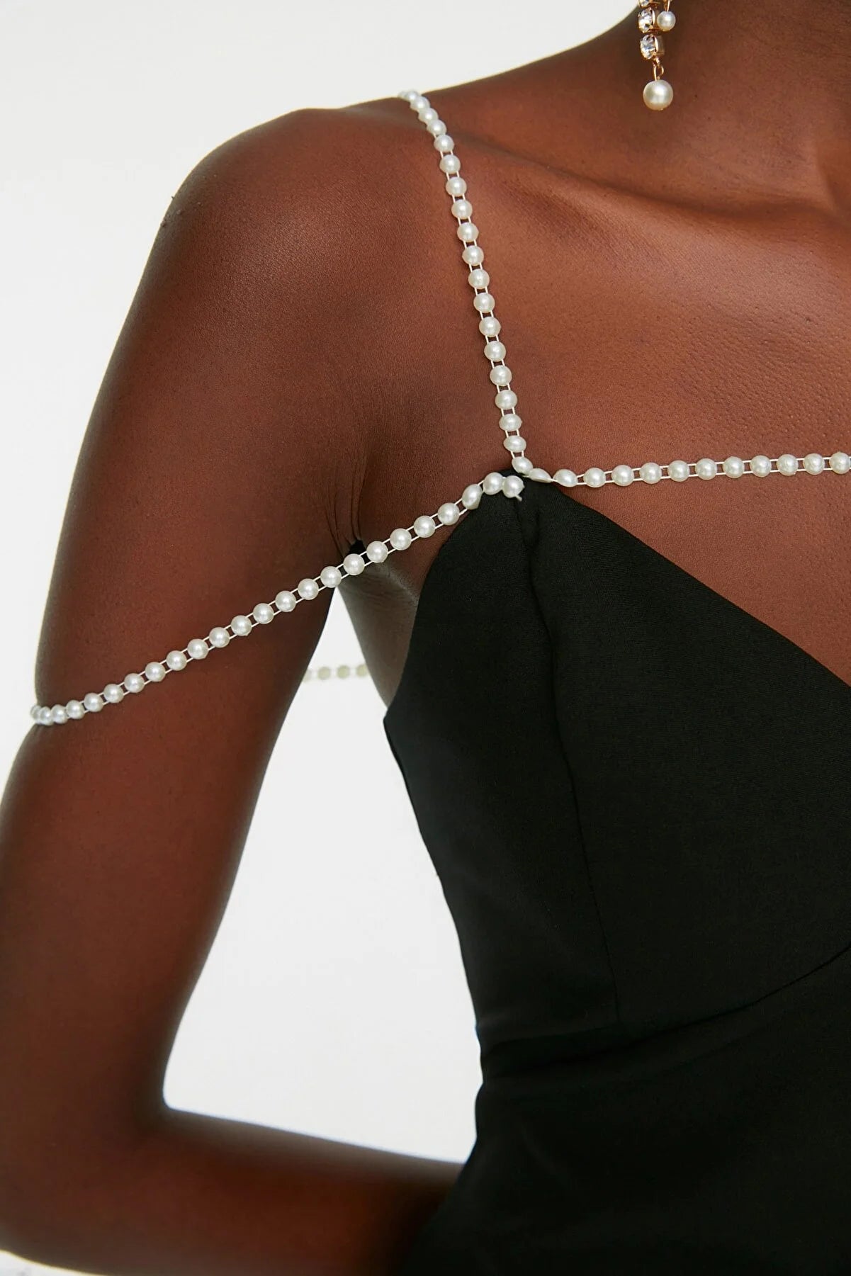 Black Strap Detailed Dress