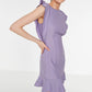 Lilac Ruffle Detailed Dress