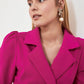 Fuchsia Belted Jacket Dress