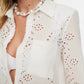White Embroidered Shirt