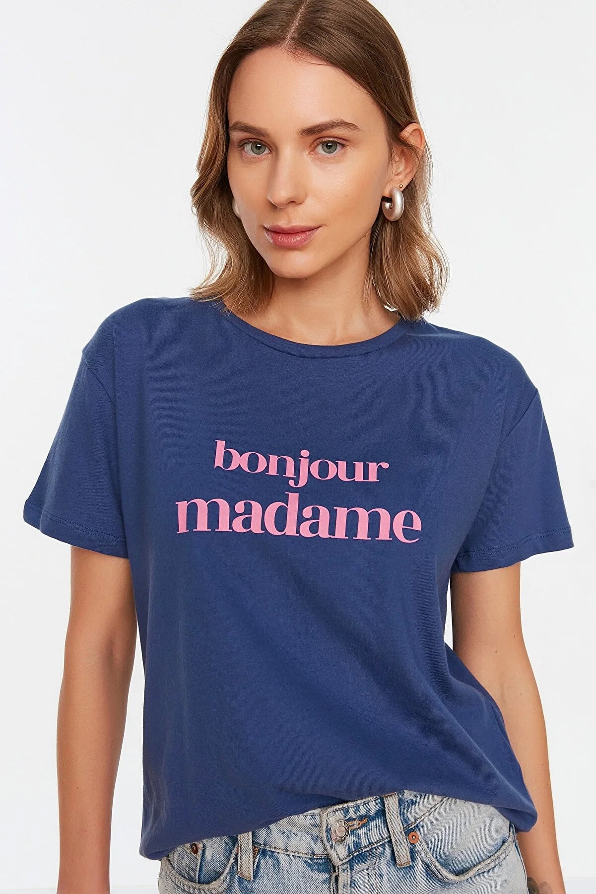 Printed Semi-fitted Knitted T-Shirt