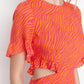 Orange Cut Out Detailed Dress
