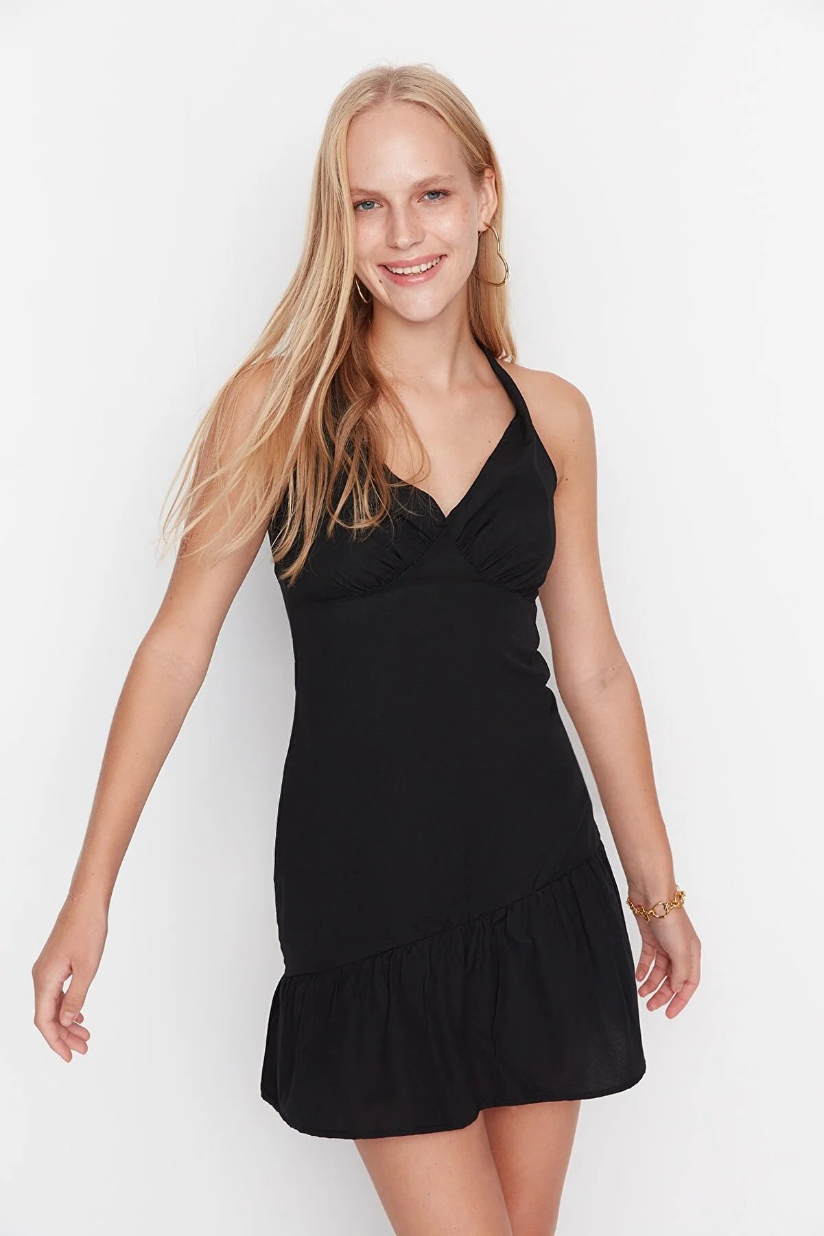 Black Low Back Dress