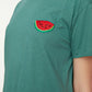 Green Semifitted Embroidered Knitted T-Shirt