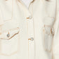 Ecru Pocket Denim Jeans Jacket