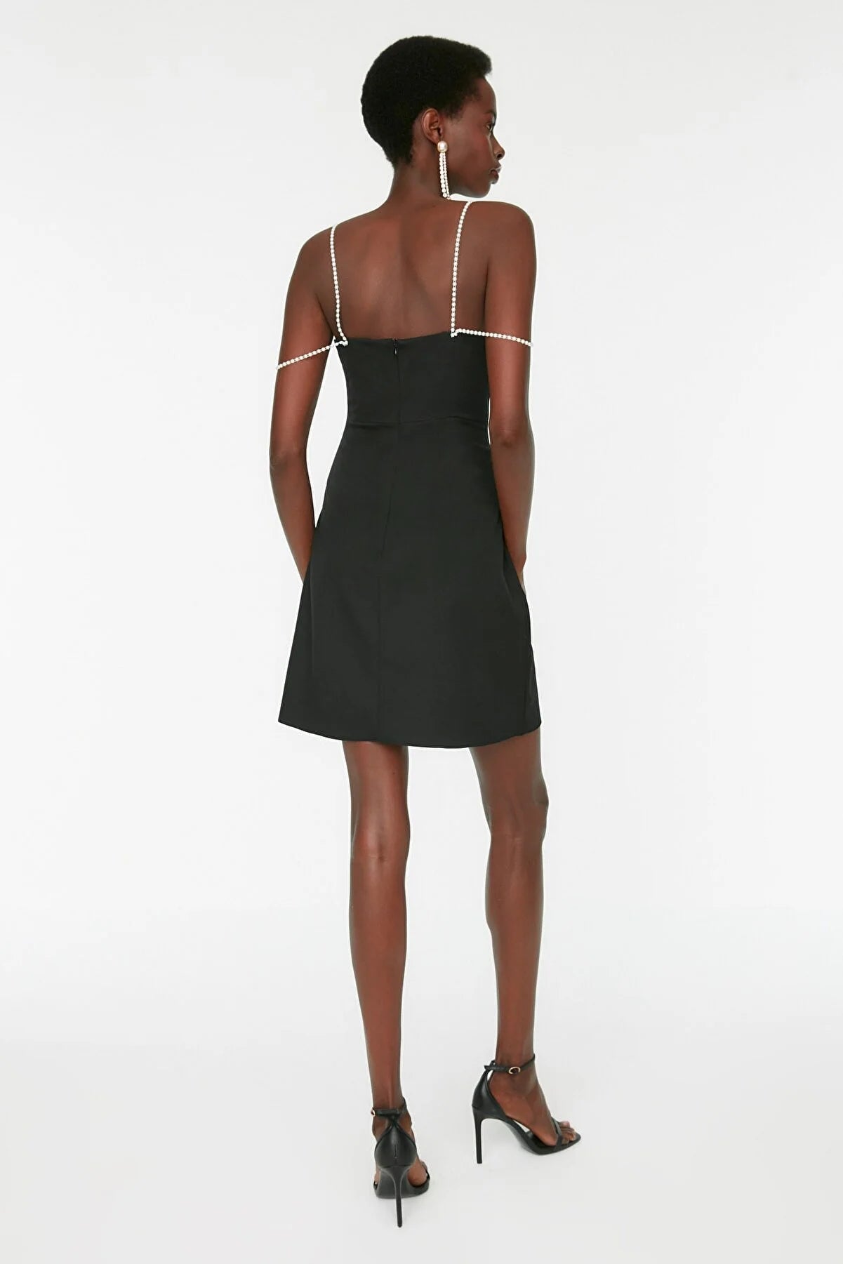 Black Strap Detailed Dress