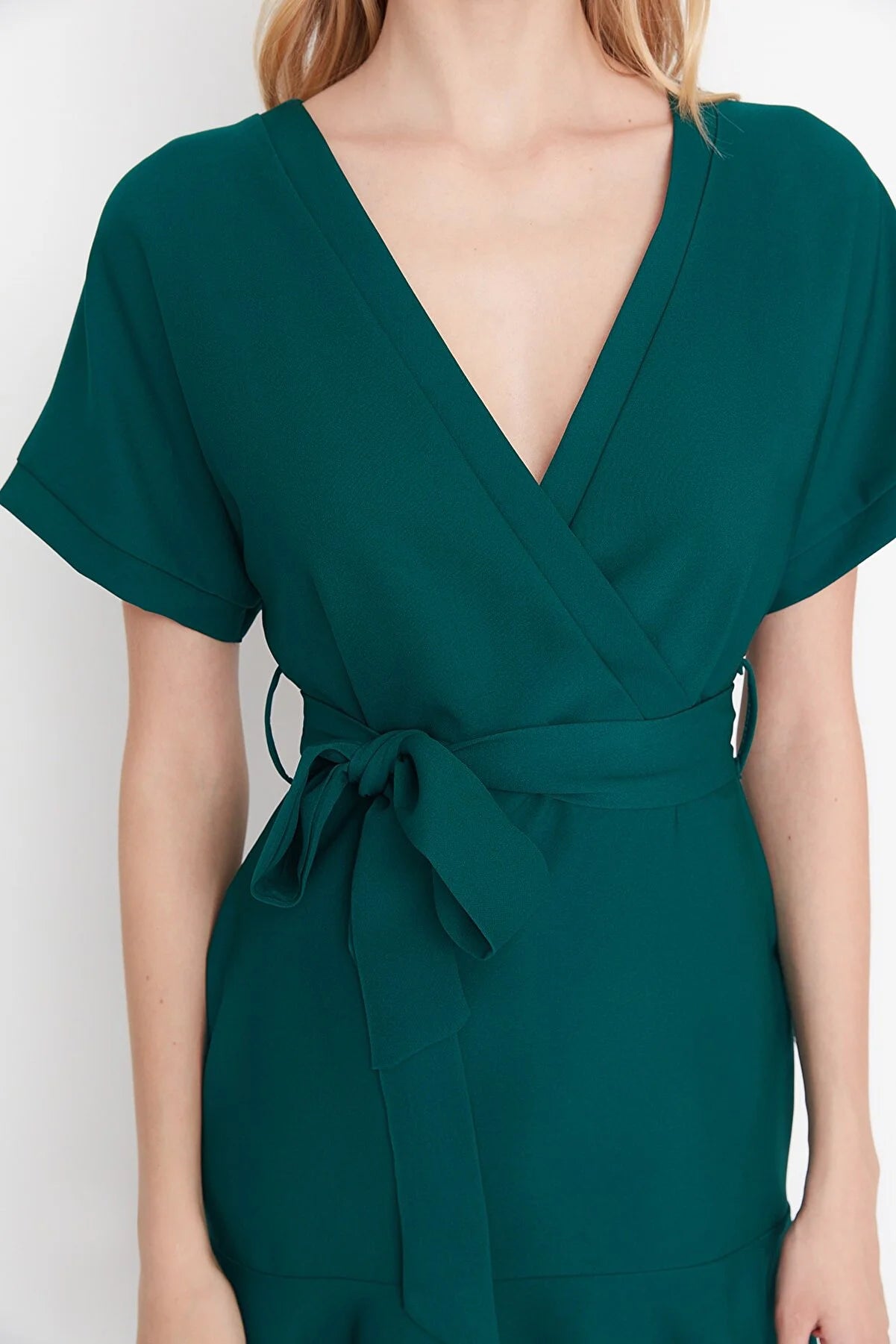Green Belted Dress