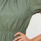 Mint Fabric Textured Dress