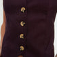 Plum Button Vest