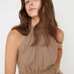 Taba Halter Neck Ruffle Dress
