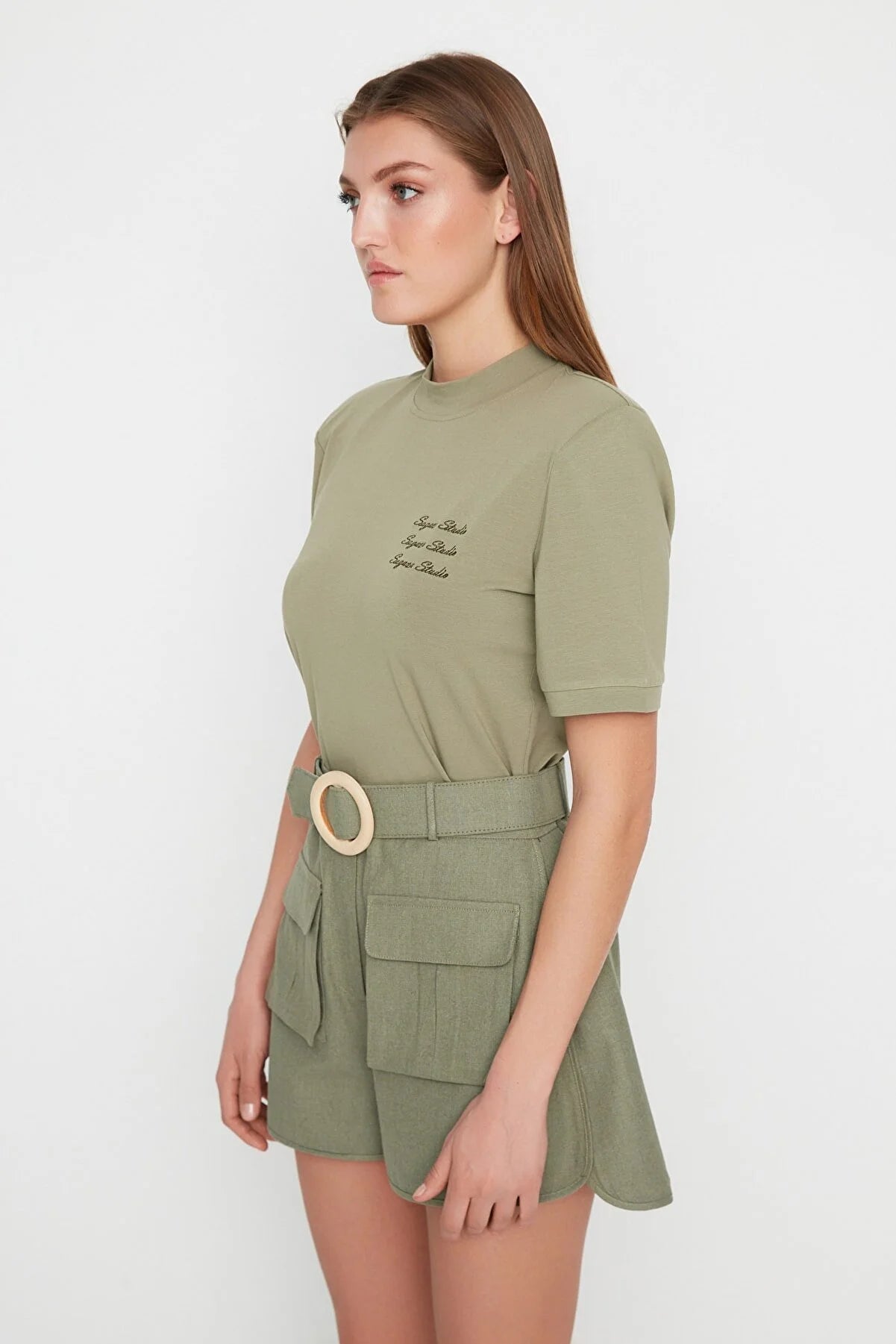Sagaza Studio Khaki Wadding T-Shirt