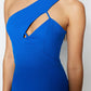 Saks One Shoulder Detailed Dress