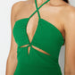 Green Cut Out Detailed Dress