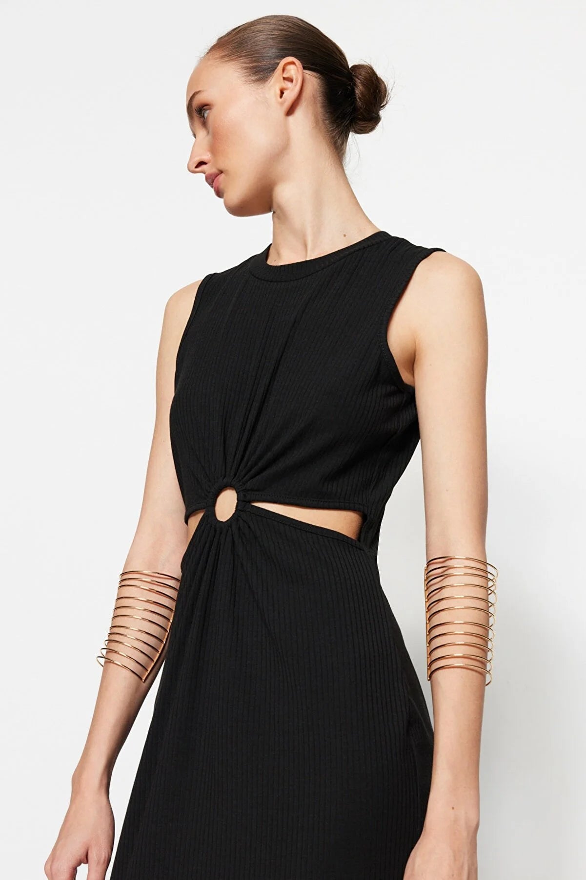 Black Ribbed Dress
